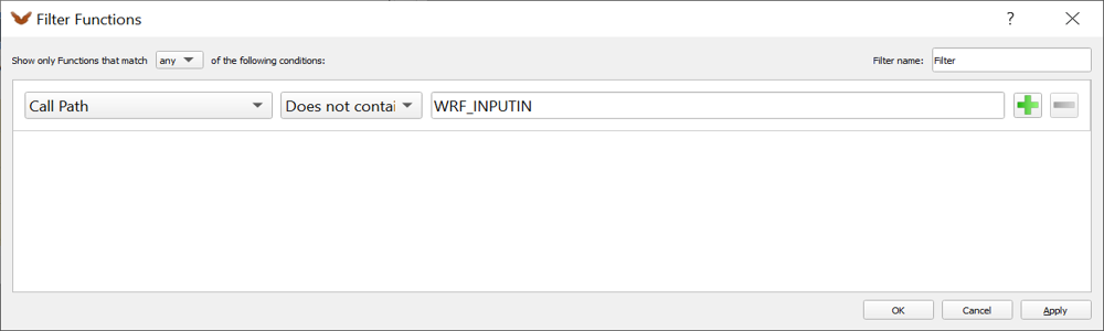 Call path filter which does not contain ##WRF_INPUTIN## 1